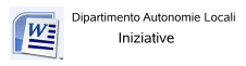 Dipartimento autonomie locali - Iniziative